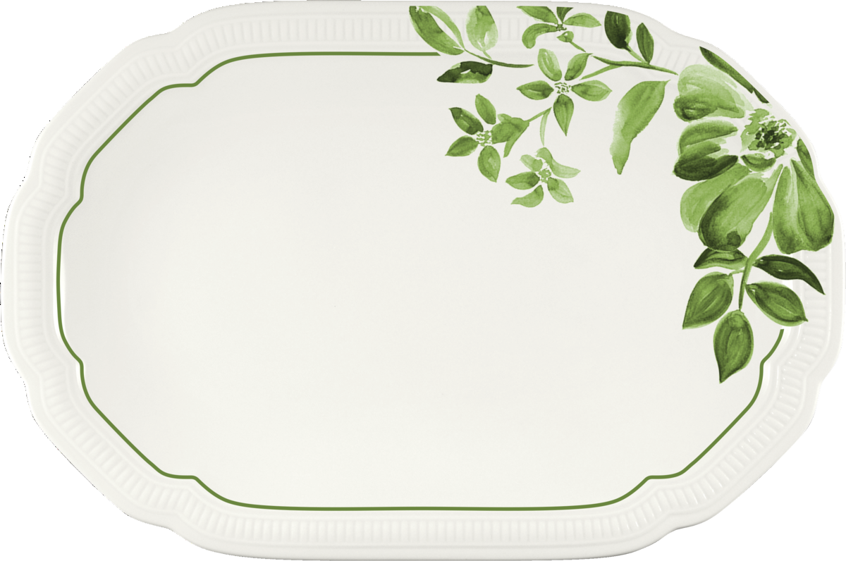 Platter oval coupe embossed 24x16cm
