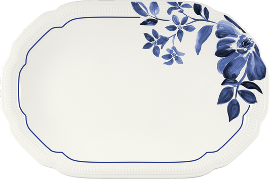 Platter oval coupe embossed 24x16cm