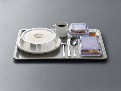 Plastic cover square with handle gray high temp 21x21cm (160°C)