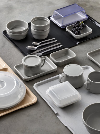 Plastic cover gray flat high temp 13cm (160°C)