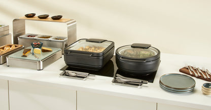 Chafing Dish round Basic HOT & FRESH Macadamia