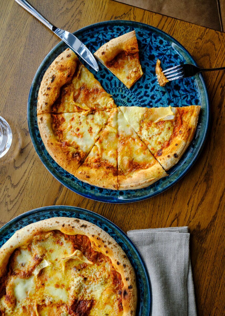 Plate flat round coupe indigo 33cm