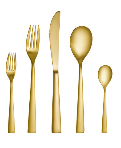 Espresso spoon ACCENT PVD gold brushed 110mm