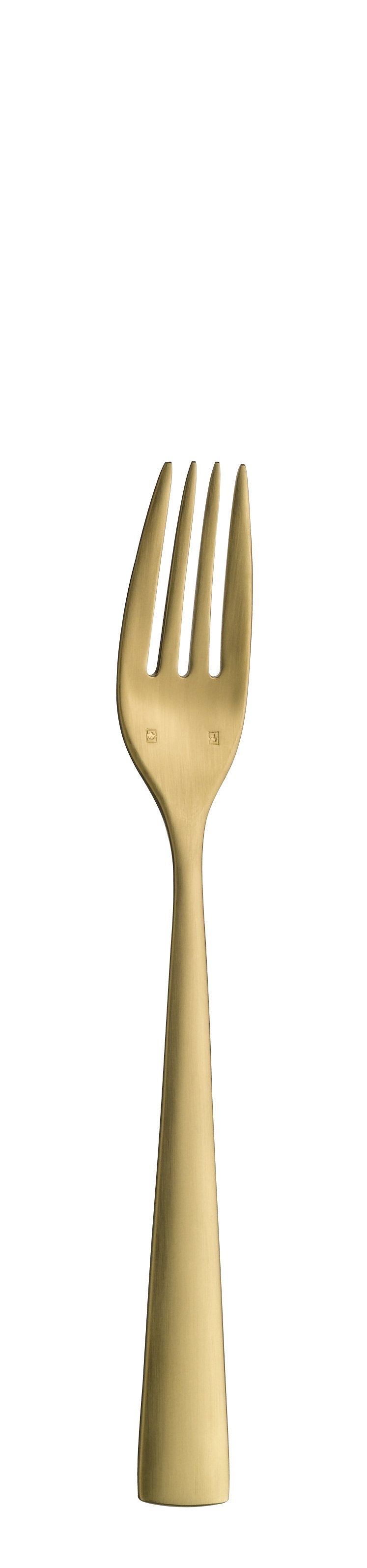 Dessert fork ACCENT PVD gold brushed 179mm