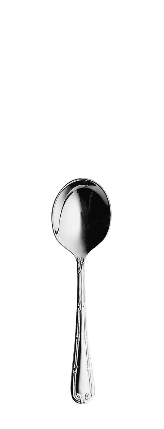 Round soup spoon KREUZBAND silver plated 180mm