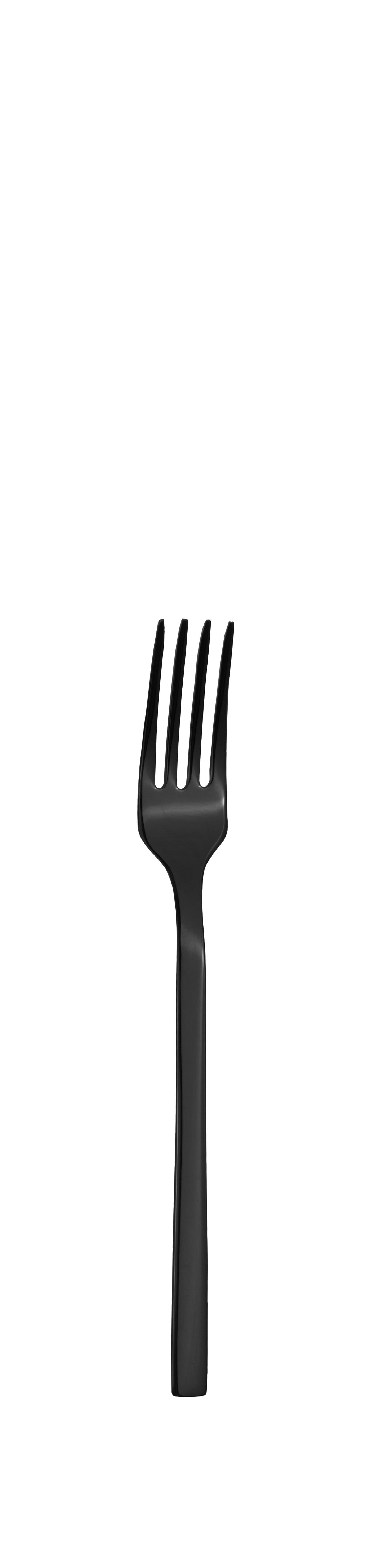 Dessert fork PROFILE PVD black 155mm