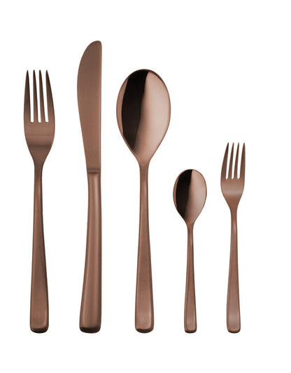 Table fork MEDAN PVD copper brushed 212 mm