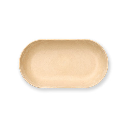 Platter oval 35cm sand