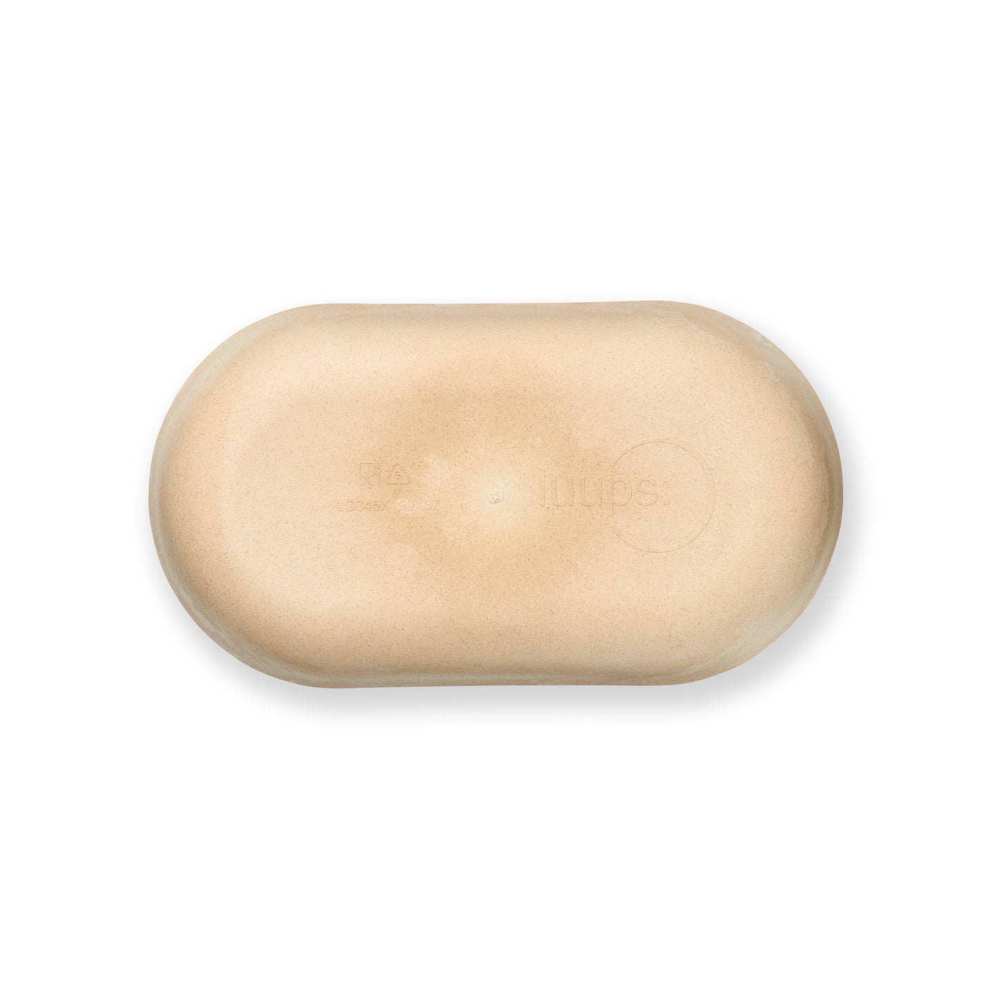 Platter oval 35cm sand