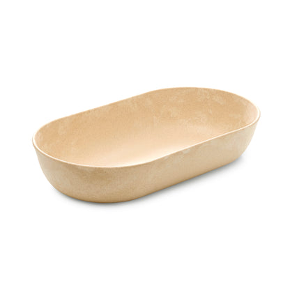 Platter oval 35cm sand