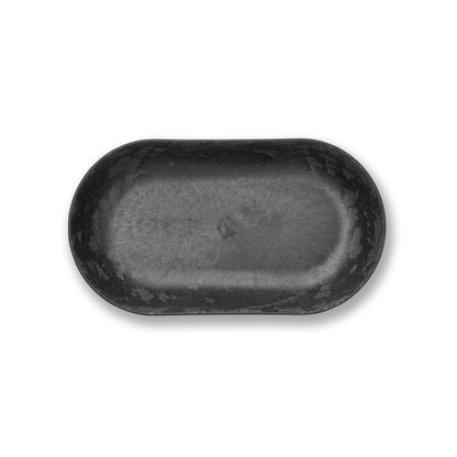 Platter oval 35cm black