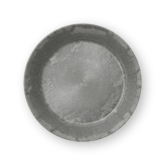 Plate flat 18cm dark grey