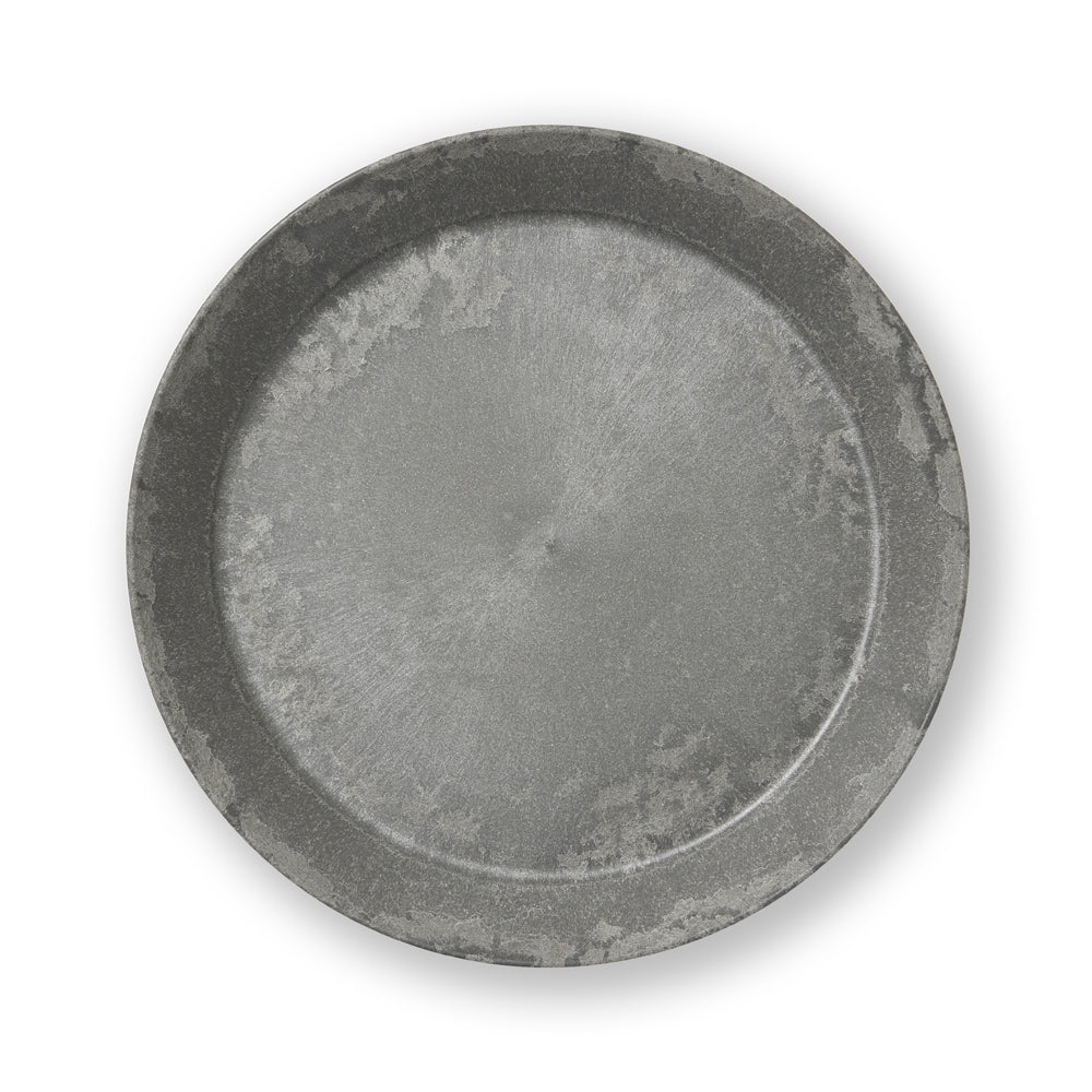 Plate flat 25cm dark grey