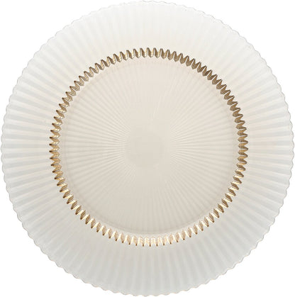 ARCHIE Glass Plate flat 27cm ginger gold