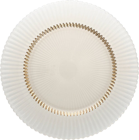 ARCHIE Glass Plate flat 27cm ginger gold