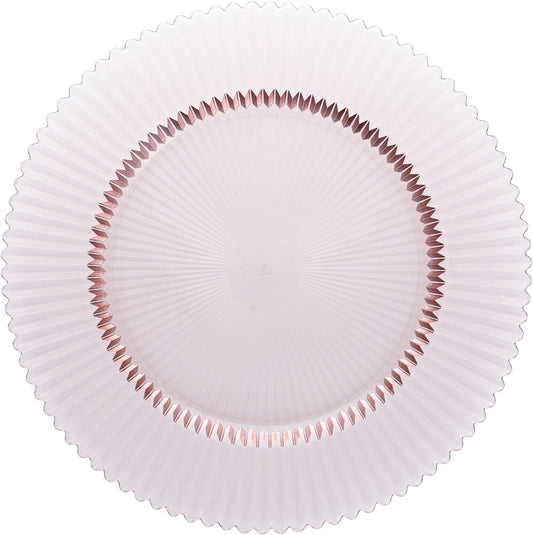 ARCHIE Glass Plate flat 32,5cm pink