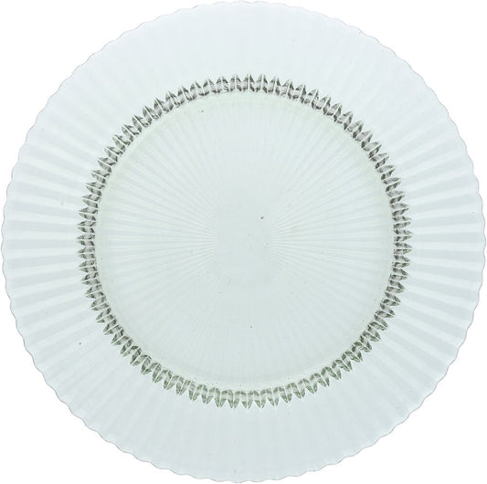 ARCHIE Glass Plate flat 32,5cm sage
