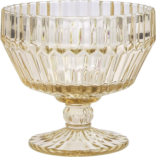 ARCHIE Footed Glass Bowl 11cm ginger gold