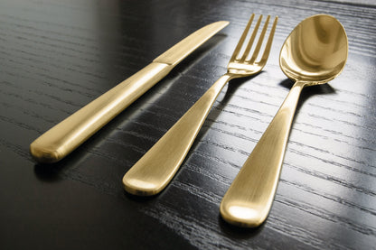 Oyster fork CARLTON PVD gold 130mm