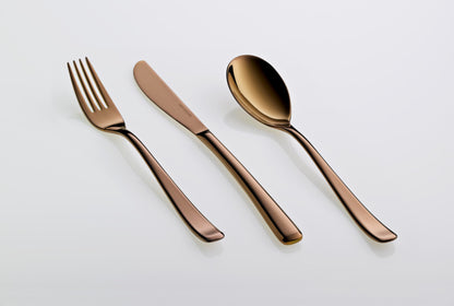 Table fork MEDAN PVD copper brushed 212 mm