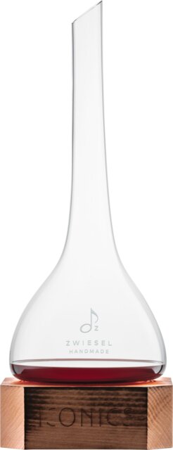 ICONICS Decanter - handmade with wooden base  75,0cl