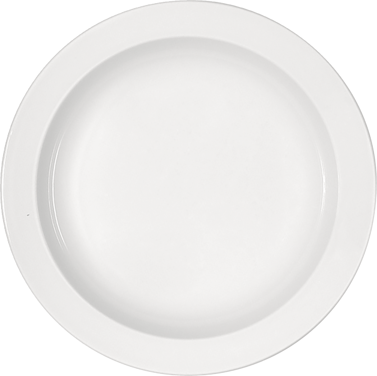 Plate deep round with rim 21cm