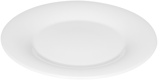 Plate flat round with rim 27cm