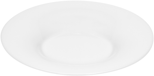 Plate deep round with rim 28cm