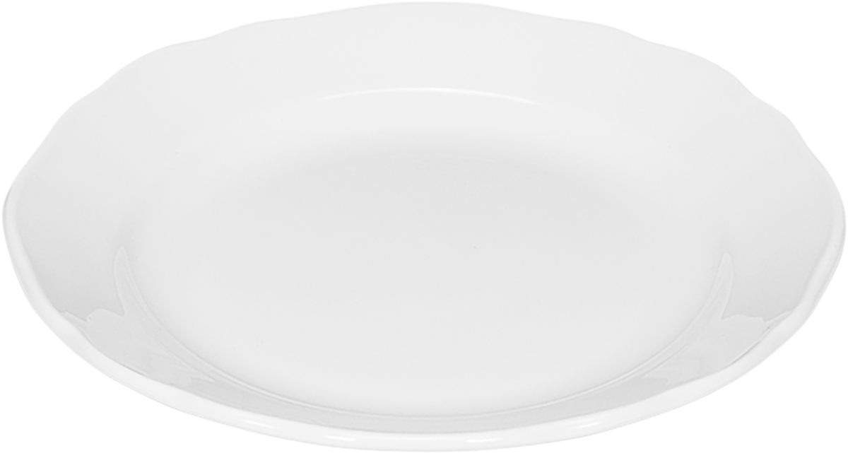 Plate flat round with rim 15cm