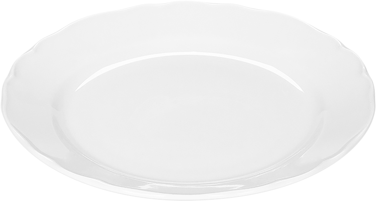 Plate flat round with rim 19cm