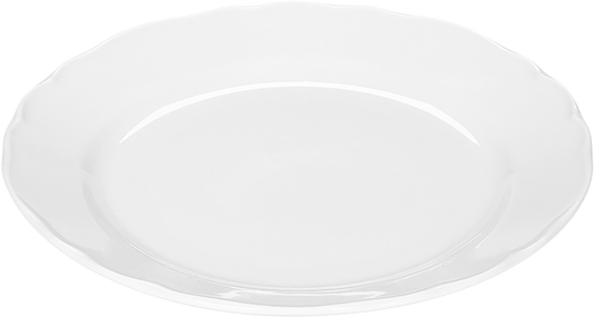 Plate flat round with rim 19cm