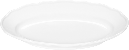 Platter oval with rim 25x17cm
