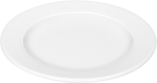 Plate flat round with rim 16cm