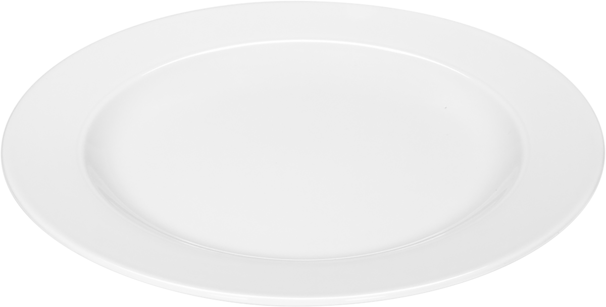 Plate flat round with rim 27cm