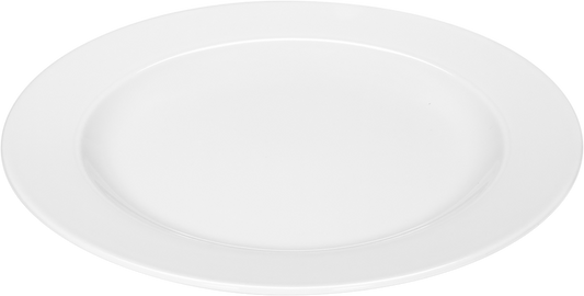 Plate flat round with rim 28cm