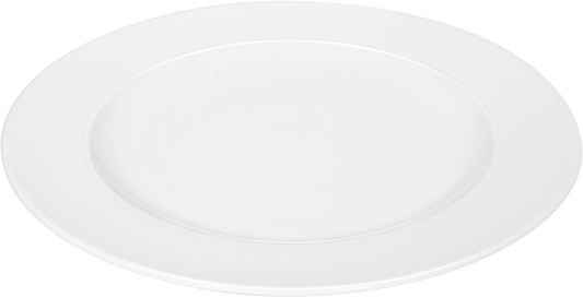 Plate flat round with rim 31cm