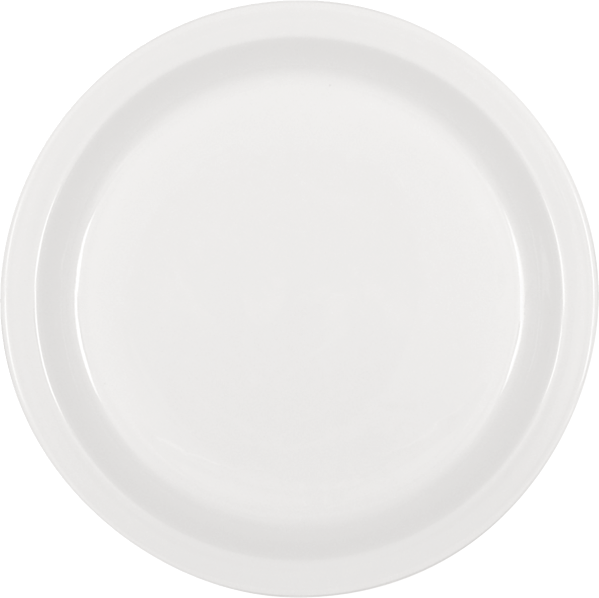 Plate half-deep round with rim 25cm