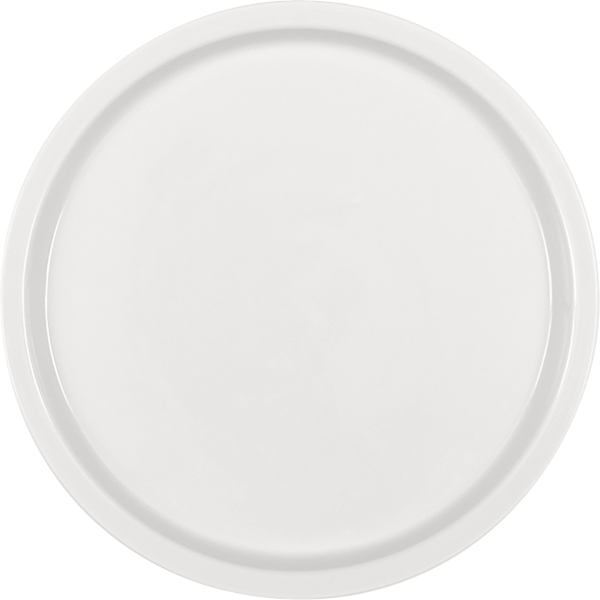 Plate flat round plain bottom 23cm