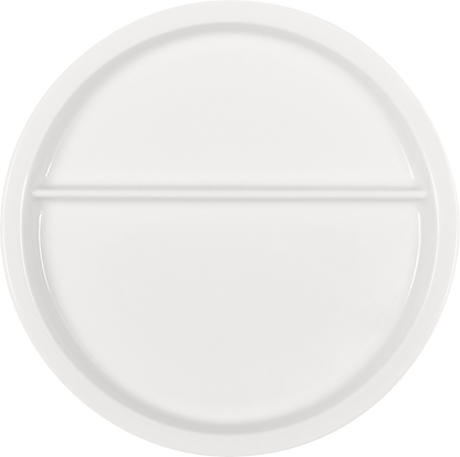 Plate flat round 2-part plain bottom 23cm