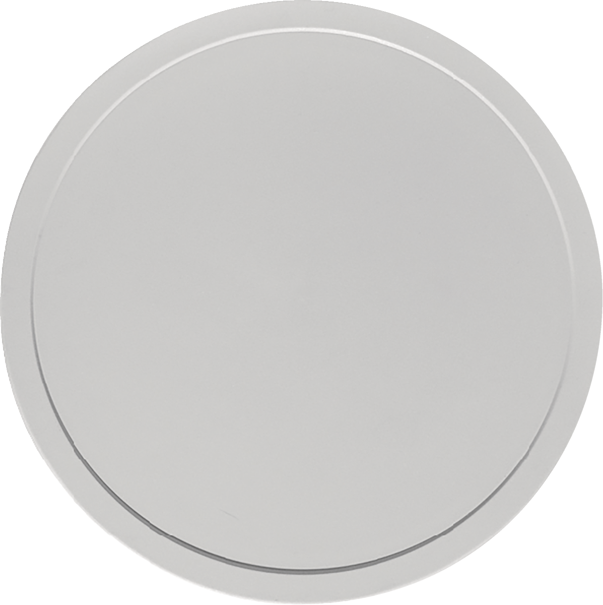 Plastic cover round grey flat, spill-proof 20cm