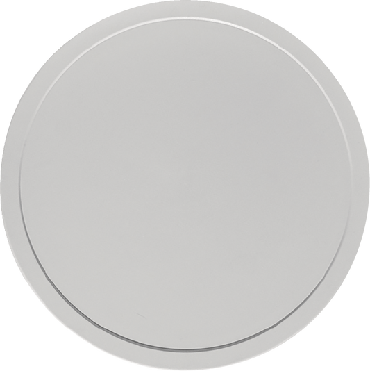 Plastic cover round grey flat, spill-proof 20cm