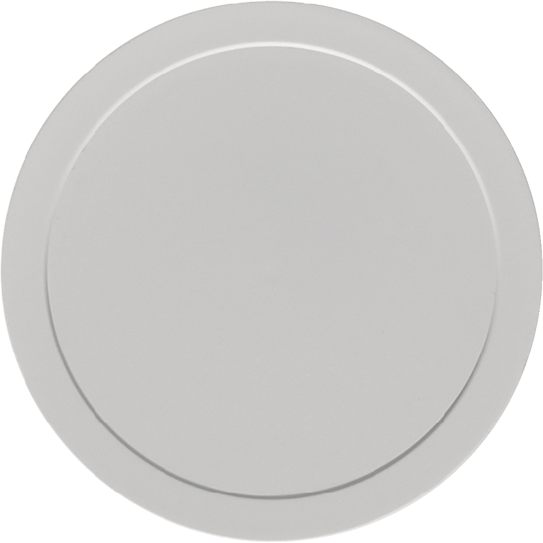 Plastic cover gray flat gray 9cm