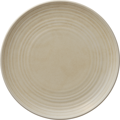 Plate flat round coupe structure SAND 28cm
