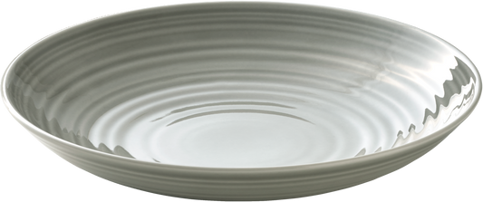 Plate deep rd. coupe structure GRAY 26cm