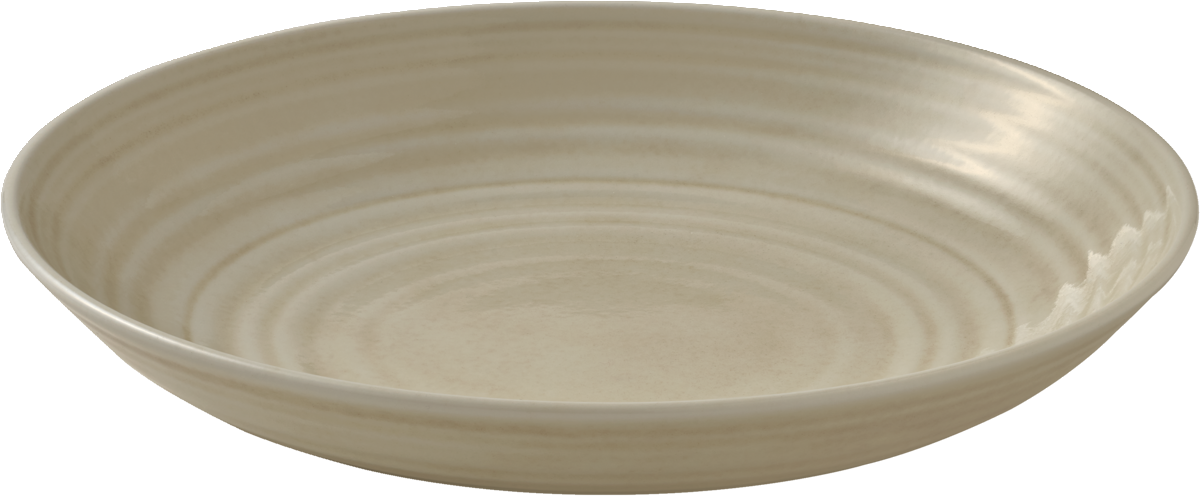 Plate deep round coupe structure SAND 26cm
