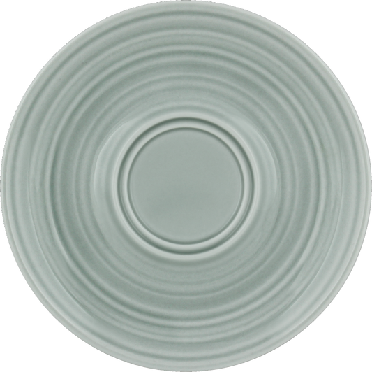 Saucer round double well structure SEA 16cm