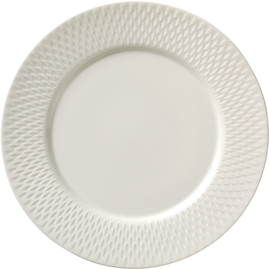 Plate flat round embossed 24cm