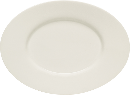 Platter oval with rim 18x13cm