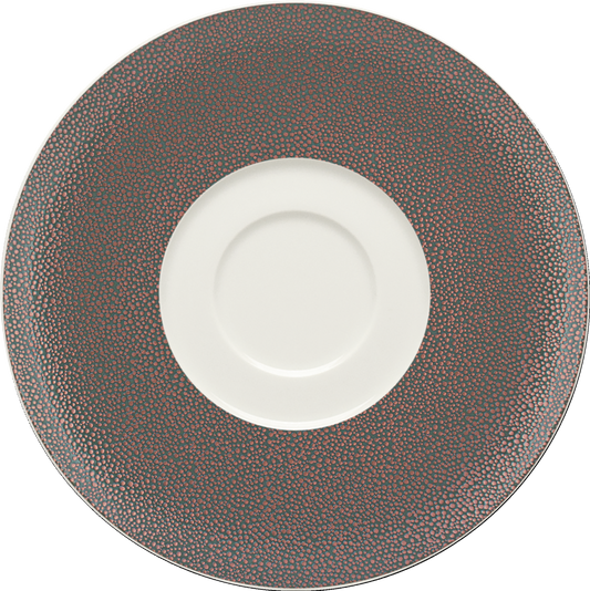Saucer round with double well 16cm