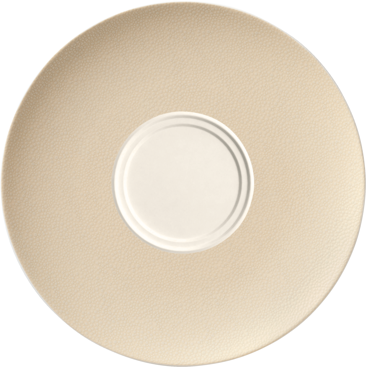 Saucer round with double well 21cm